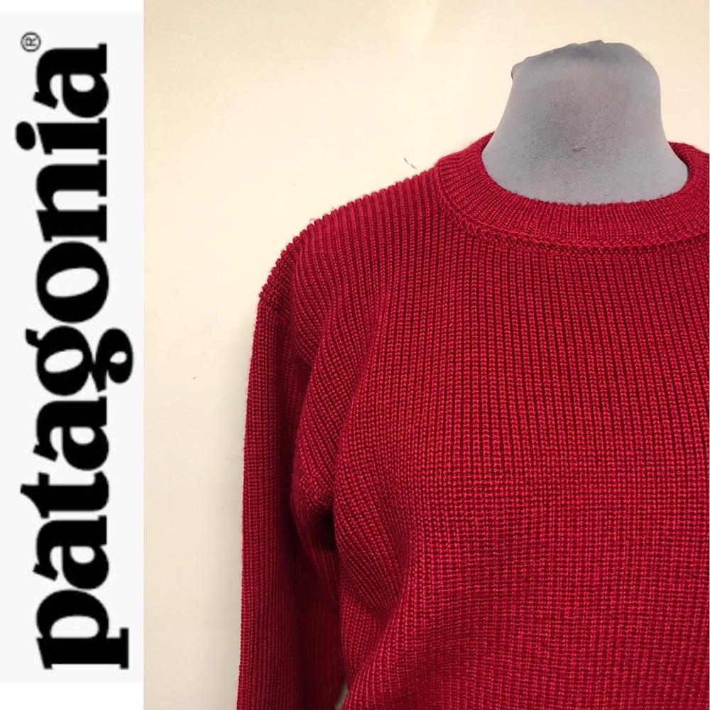 Patagonia Fisherman Heavy Wool Sweater - VINTAGE!